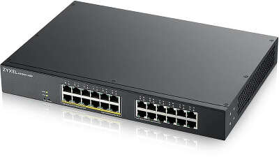 Коммутатор Zyxel GS1900-24EP, rack 19", 24xGE (12xPoE+), бюджет PoE 130 Вт