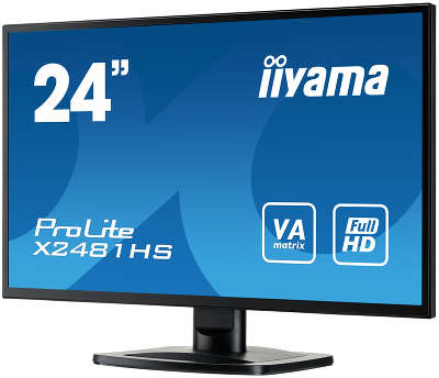 Монитор 23.6" Iiyama X2481HS-B1 черный VA