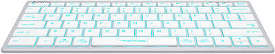Клавиатура A4Tech Fstyler FX61 белый USB slim LED (FX61 WHITE)