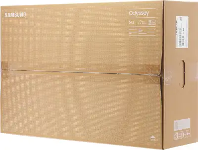 Монитор Samsung 27" Odyssey G3 S27AG320NI черный VA LED 1ms 16:9 HDMI полуматовая HAS Piv 3000:1 250cd 178гр/178гр 1920x1080 165Hz FreeSync Premium DP 4.8кг