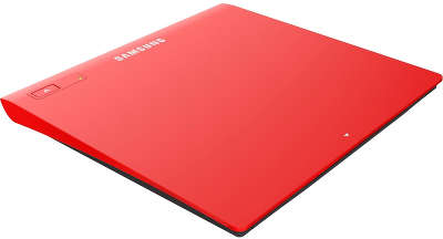 Привод DVD±RW Samsung Slim внешний USB 2.0 (SE-208GB/RSRD), красный