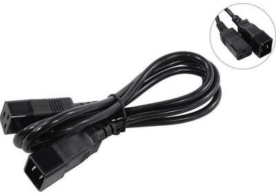 Exegate EP280635RUS Кабель питания (UPS) ExeGate Power EC20-1,8P (IEC 320 С19->С20) VDE-250V-3*1.5mm2, медь, 16А, черный, 1.8м.