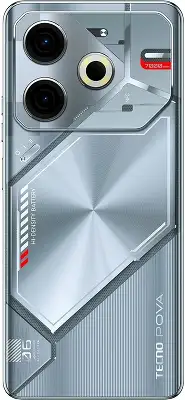 Смартфон Tecno Pova 6 256Gb 12Gb серый моноблок 3G 4G 2Sim 6.8" 1080x2460 Android 14 108Mpix 802.11 a/b/g/n/ac NFC GPS GSM900/1800 Protect FM