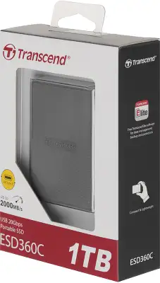 Накопитель SSD Transcend USB-C 1TB TS1TESD360C серый