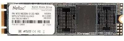 Netac 512GB M.2 2280 SATA3 N535N 3D NAND SSD, R/W up to 540/490MB/s [NT01N535N-512G-N8X]