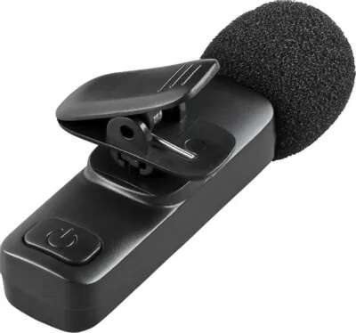 Defender Петличный микрофон Talky-137 wrls, черный, на прищепке, 1шт [64137]