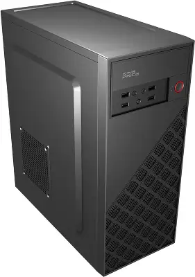 Корпус KingPrice KPCC-MD203 черный без БП ATX 1x80mm 3x120mm 2xUSB2.0 audio