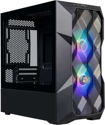 Корпус COOLERMASTER TD300 Mesh, черный, mATX, Без БП (TD300-KGNN-S00)