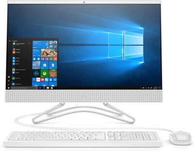 Моноблок HP" 24-f1001ur R 3 3200U/4/1000/128 SSD/R Vega 3/WF/BT/Cam/Kb+Mouse/W10,белый