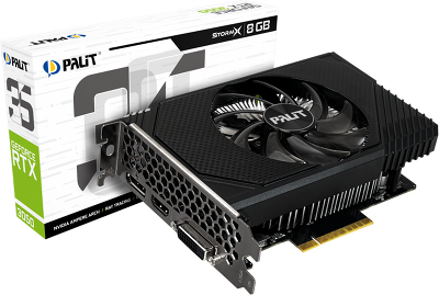 Видеокарта PALIT NE63050018P1-1070F RTX3050 STORMX 8GB GDDR6 128bit DVI HDMI DP V1