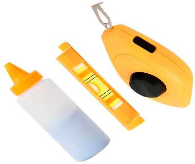 Шнур разметочный с мелом и уровнем Deli DL25 30 метров