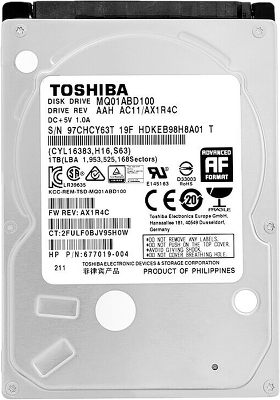 Жесткий диск/ HDD Toshiba SATA 1TB 2.5