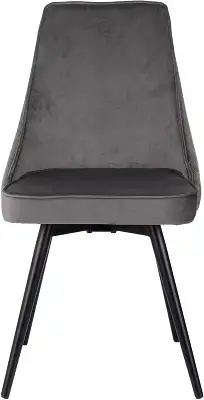 Стул для дома Бюрократ CH-K4_SP_2 с повор.мех. комплект 2шт т.серый Holland 18 металл черный на ножках (CH-K4_1/SP/HL18_2)