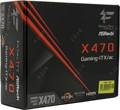 Материнская плата mini-ITX LGAAM4 ASRock X470 GAMING-ITX/AC
