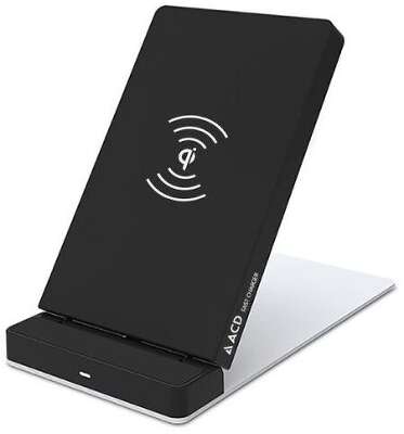 Зарядное устройство ACD БЗУ (ACD-W102Q-F1B) 10Вт, беспроводная Qi, 2-катушки с QC, 5В/2А ; 9В/1,8А RTL