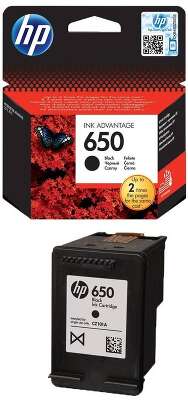 Картридж HP 650 струйный черный (360 стр)