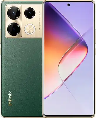 Смартфон Infinix X6850 Note 40 Pro 256Gb 8Gb зеленый моноблок 3G 4G 2Sim 6.78" 1080x2436 Android 14 108Mpix 802.11 a/b/g/n/ac NFC GPS GSM900/1800 GSM1900 Protect FM