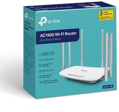 Маршрутизатор Archer C86 Двухдиапазонный гигабитный Wi-Fi роутер AC1900 с поддержкой MU-MIMO