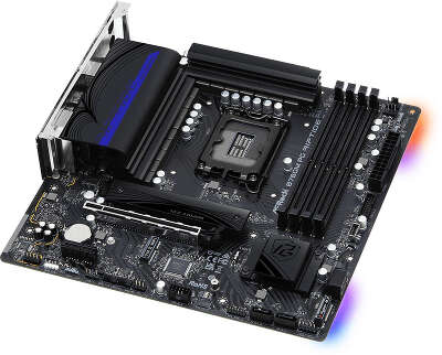 Материнская плата Asrock B760M PG RIPTIDE Soc-1700 Intel B760 4xDDR5 mATX AC`97 8ch(7.1) 2.5Gg RAID+HDMI+DP