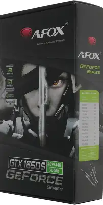 Видеокарта Afox PCI-E 3.0 AF1650S-4096D6H1-V2 NVIDIA GeForce GTX 1650SUPER 4Gb 128bit GDDR6 1485/12000 DVIx1 HDMIx1 DPx1 HDCP Ret