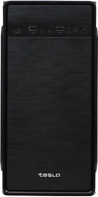 Корпус TESLA 1708U3BM, Без БП, mATX, чёрный, 2xUSB2, 1xUSB3 [TSL-1708U3-BM]