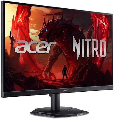 Монитор 23.8" ACER KG241YX1bmiipx Black (IPS, 1920x1080, 0,5 / 1ms, 250cd, 200Hz, 2xHDMI(2.0) + 1xDP(1.2) + SPK + Audio Out, Speakers 2Wx2, Internal, sync: FreeSync Premium, hdr: HDR 10, Vesa:100x100)