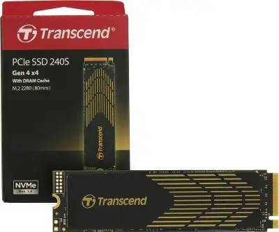 Накопитель SSD Transcend PCIe 4.0 x4 500GB TS500GMTE240S 240S M.2 2280 0.95 DWPD