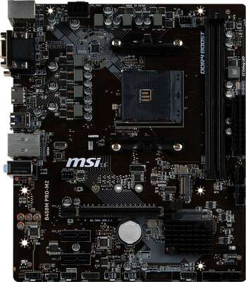 Материнская плата microATX LGAAM4 MSI B450M PRO-M2