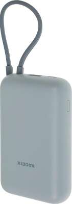 Внешний аккумулятор Xiaomi Power Bank 10000mAh (встроенный кабель) Ледяной синий GL