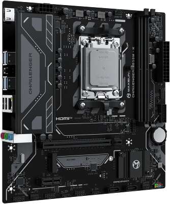 Материнская плата Maxsun MS-Challenger B850M-K B850, AM5, 2*DDR5, 1*PCIEx16, 1*PCIEx1, 1*M.2, 6*USB3.2Gen1, 4*USB2.0, 2*SATA3.0, 1G, HDMI, M-ATX, RTL
