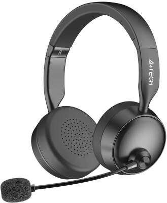 Наушники с микрофоном A4Tech BH230 black (мониторные, BT) (BH230 BLACK)