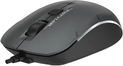Мышь A4Tech Fstyler FM26 серый/черный оптическая 1600dpi USB для ноутбука 4but (FM26 USB (SMOKY GREY))