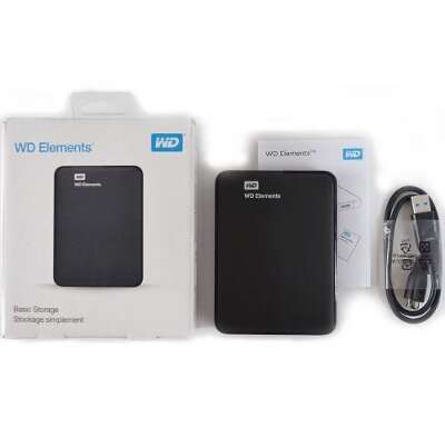 Жесткий диск внешний Western Digital Elements Portable WDBUZG0010BBK-WESN (Black) 1TB 2,5" USB 3.0 External /