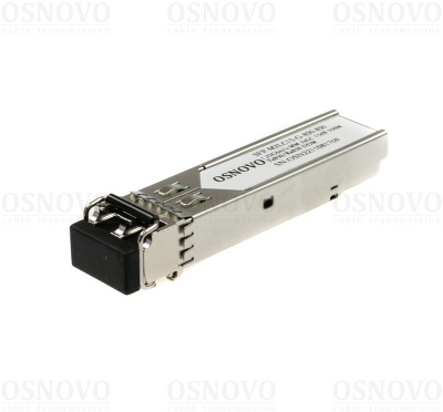 Трансивер/ OSNOVO Оптический SFP Модуль. Два волокна Multi Mode. Скорость: до 1,25 Гбит/c. Тип разъема: 2LC