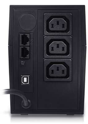 Источник бесперебойного питания (черный)/ Powercom RPT-600AP 360W, 3*IEC320, USB, RJ-45