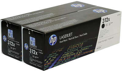 HP 312X Black Dual Pak LaserJet Toner Cartridge (CF380XD)
