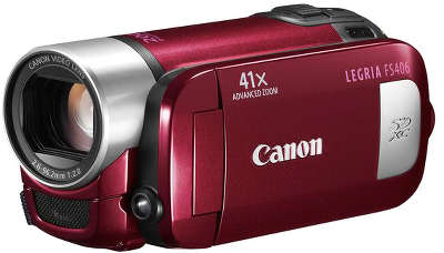 Видеокамера Canon LEGRIA FS406 Red + книга по видеосъемке В ПОДАРОК!