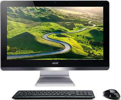 Моноблок Acer Aspire Z20-730 19.5" Full HD P J4205D/4/1000/HDG/Multi/WF/BT/CAM/W10/Kb+Mouse, черный