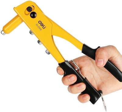 Ручной заклепочник Deli DL2310 250мм, сталь 35CrMo, диаметр 2,4 / 3,2 / 4,0 / 4,8 мм