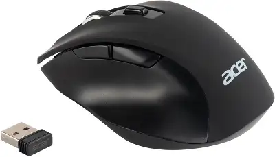 Мышь Acer OMR140 черный оптическая 1600dpi беспров. USB 6but (ZL.MCEEE.00G)