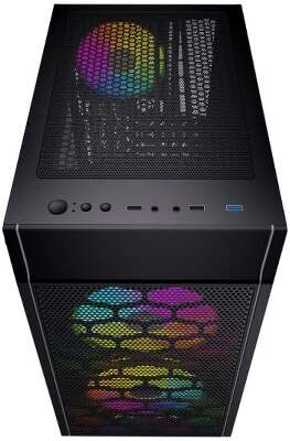 Корпус PowerCase Mistral Micro H3B V2, черный, mATX, Без БП (CMIH3BV2-L3)