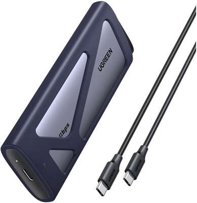 Внешний корпус UGREEN CM767 (55150) M.2 NVMe/SATA SSD Enclosure 20Gbps. Цвет: серый космос