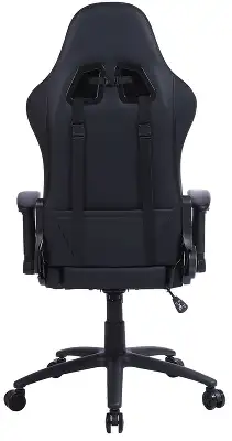 Кресло игровое Cactus CS-CHR-0099BL с RGB подсветкой черный экокожа с подголов. крестов. сталь