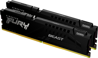 Память оперативная/ Kingston 64GB 5600MT/s DDR5 CL40 DIMM (Kit of 2) FURY Beast Black XMP