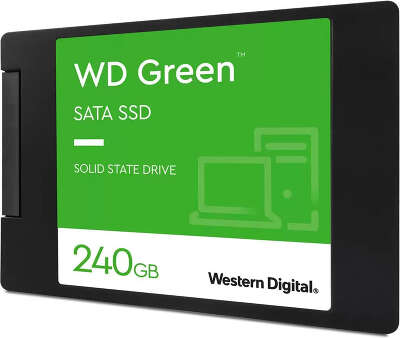 Твердотельный накопитель 2.5" SATA3 240Gb Western Digital WD Green [WDS240G3G0A] (SSD)