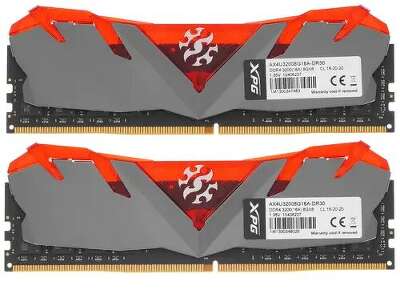 Набор памяти DDR4 UDIMM 2x8Gb DDR3200 ADATA XPG Gammix D30 (AX4U32008G16A-DR30)