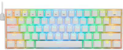 Redragon Беспроводная клавиатура Draconic RU,RGB, bluetooth 5.0, White [77810]