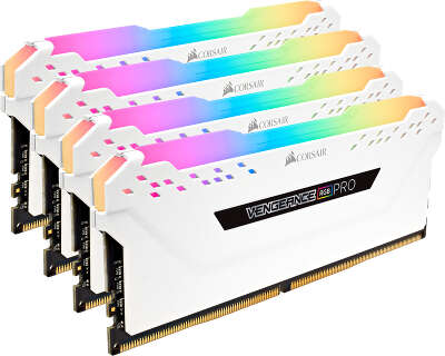 Набор памяти DDR4 DIMM 4x16Gb DDR3466 Corsair Vengeance RGB PRO (CMW64GX4M4C3466C16W)