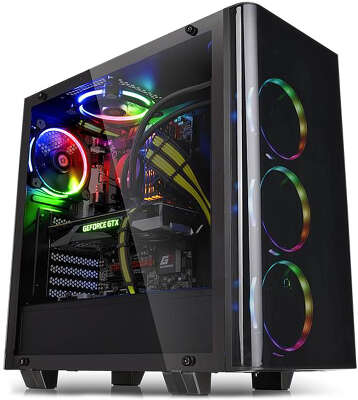 Корпус Thermaltake View 21 TG, черный, ATX, Без БП (CA-1I3-00M1WN-00)