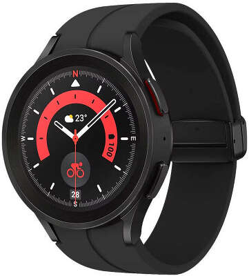 Смарт-часы Samsung Galaxy Watch 5 Pro 45мм 1.4" AMOLED корп.черный рем.черный (SM-R920NZKAMEA)